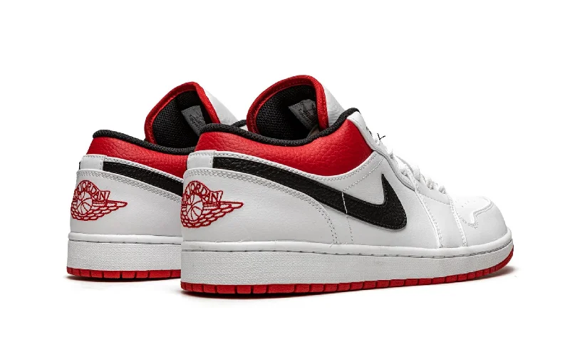 Air Jordan 1 Low White University Red Black