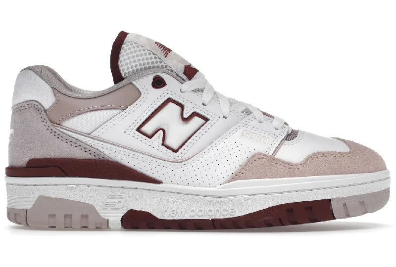 New Balance 550 White Scarlet