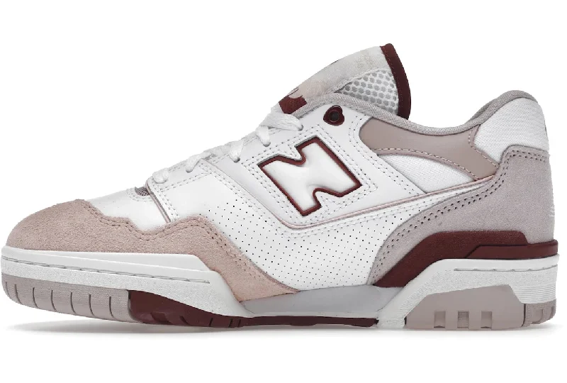 New Balance 550 White Scarlet