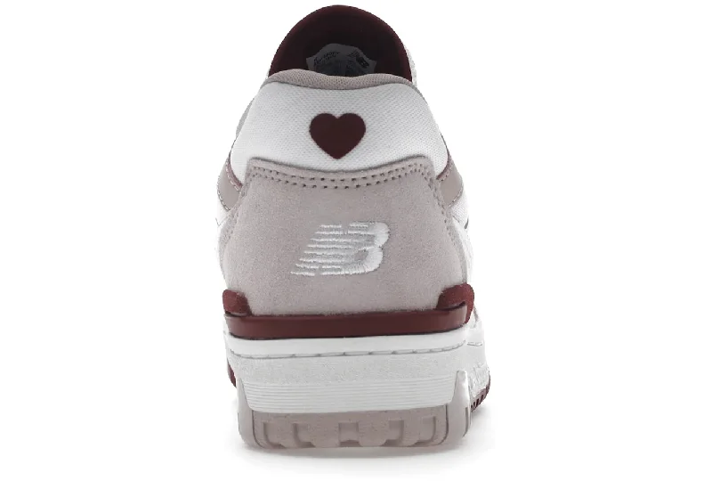 New Balance 550 White Scarlet