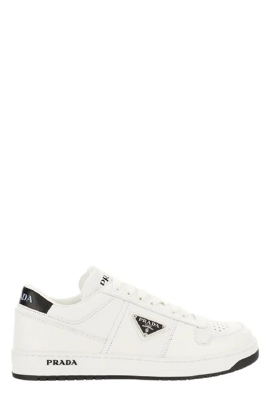 PRADA Low-Top Leather Sneaker