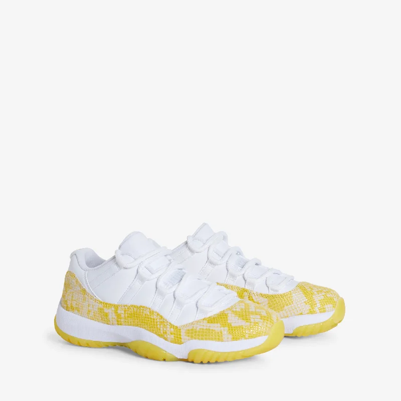 Women's Air Jordan 11 Retro Low White | Tour Yellow | White