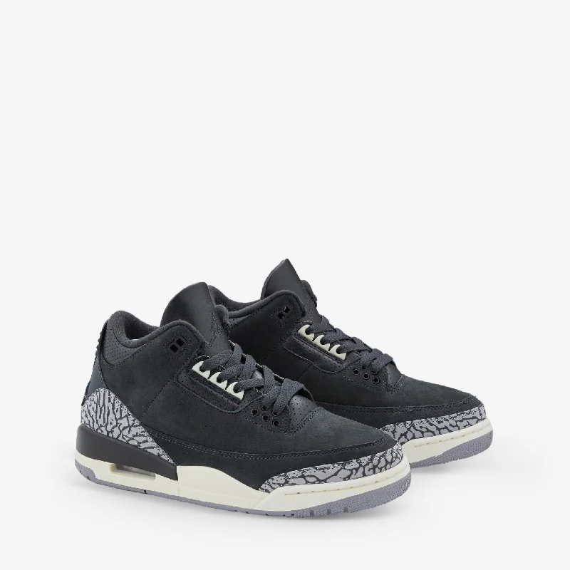 Women's Air Jordan 3 Retro Off Noir | Black | Sail | Cement Grey