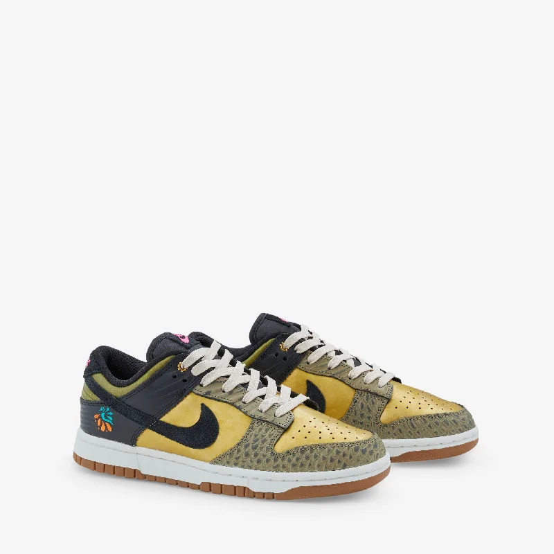 Women's Dunk Low PRM Black | Khaki | Metallic Gold | Medium Ash