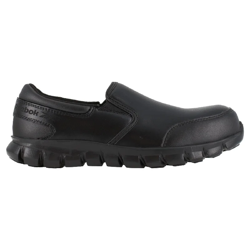 Women's Sublite Cushion Composite-Toe Slip On Athletic Work Shoe Black