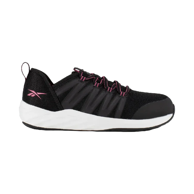 Women's Astroride Steel-Toe Athletic Work Shoe Black/Pink