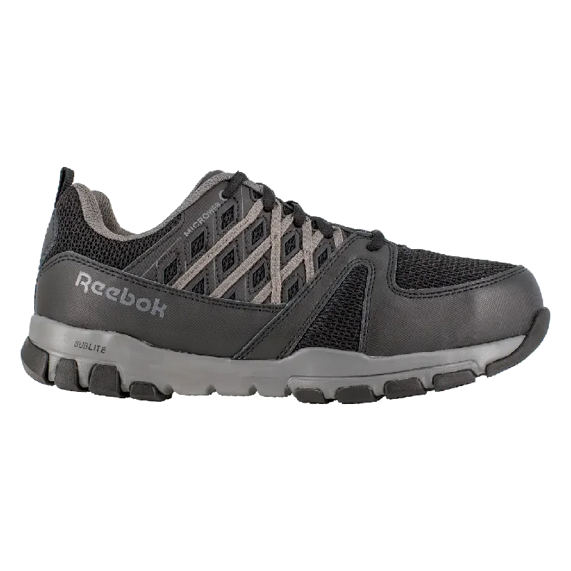 Women's Sublite Steel-Toe Athletic Work Shoe Black/Grey