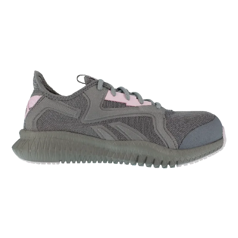 Women's Flexagon 3.0 Composite-Toe Athletic Work Shoe Grey/Pink