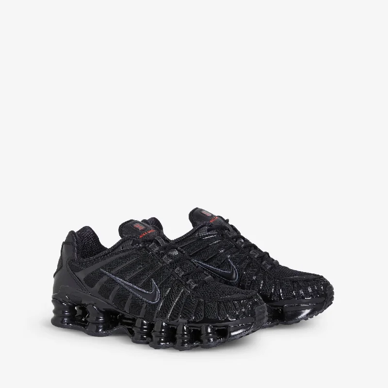 Women's Shox TL Black | Black | MTLC Hematite | Max Orange