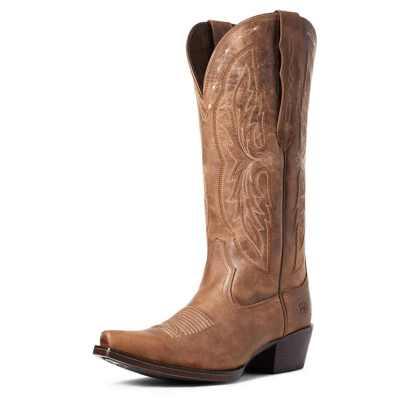 Ariat Heritage X Toe Elastic Wide Calf Western Boot Style 10036047