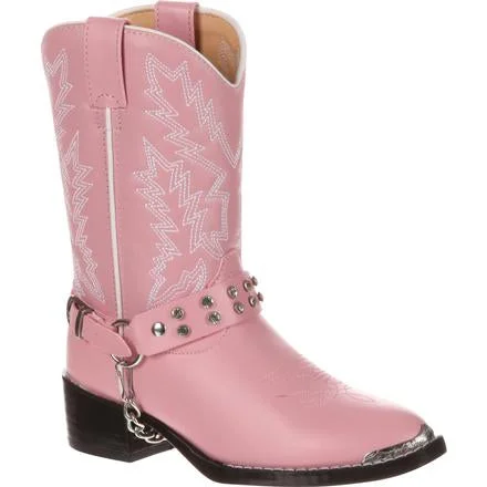 DURANGO LITTLE KID PINK RHINESTONE WESTERN BOOT STYLE BT568