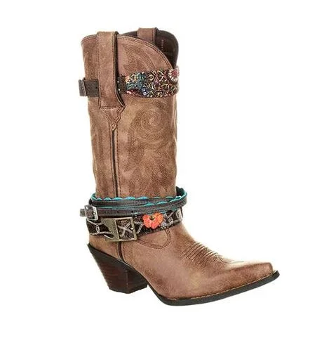 DURANGO WOMEN'S CRUSH ACCESSORIZED WESTERN BOOT STYLE DCRD145