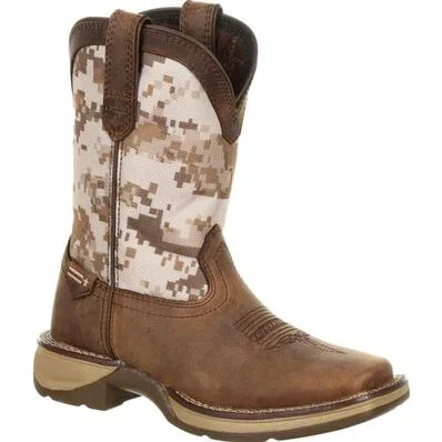 DURANGO LIL' REBEL LITTLE KIDS DESERT CAMO WESTERN BOOT STYLE DBT0208C