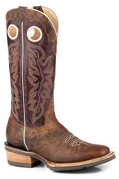 ROPER WOMENS RIDE 'EM COWGIRL SQUARE TOE WESTERN BOOT STYLE 09-021-8029-8597