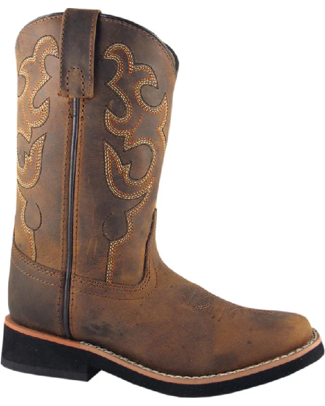 Smoky Mountain Toddler Boys Pueblo Western Square Toe Boots Style 3520T