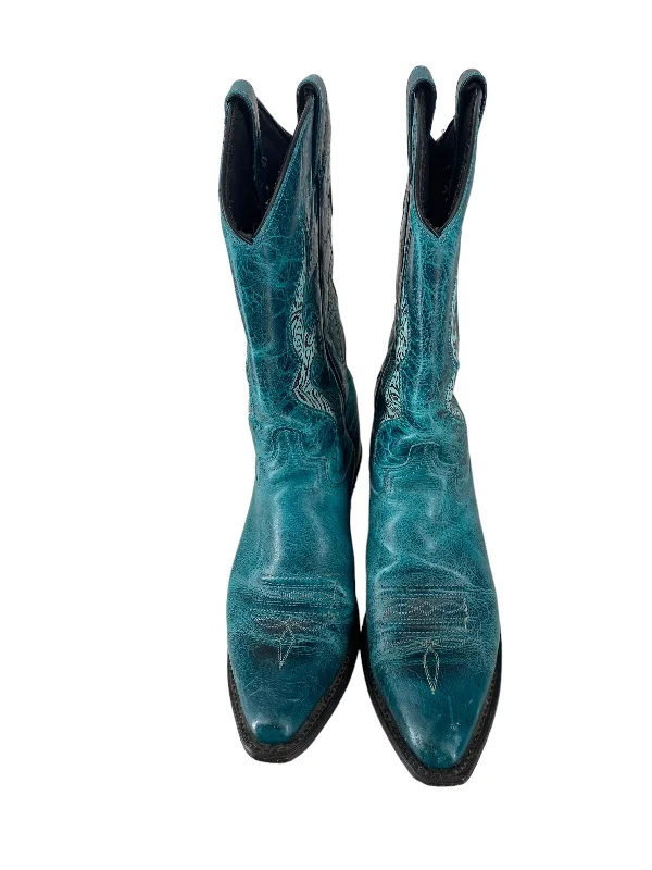 Teal Boots Western Clothes Mentor, Size 7.5