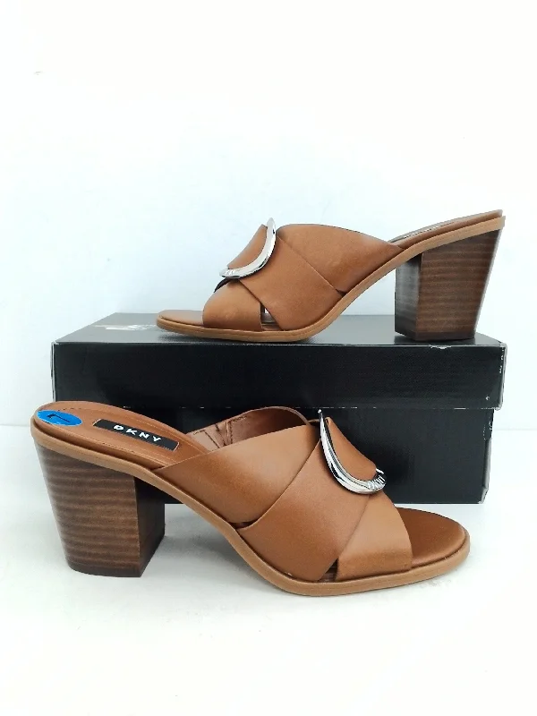 DKNY Women's Cavi Sandal Mule Brown Size 7