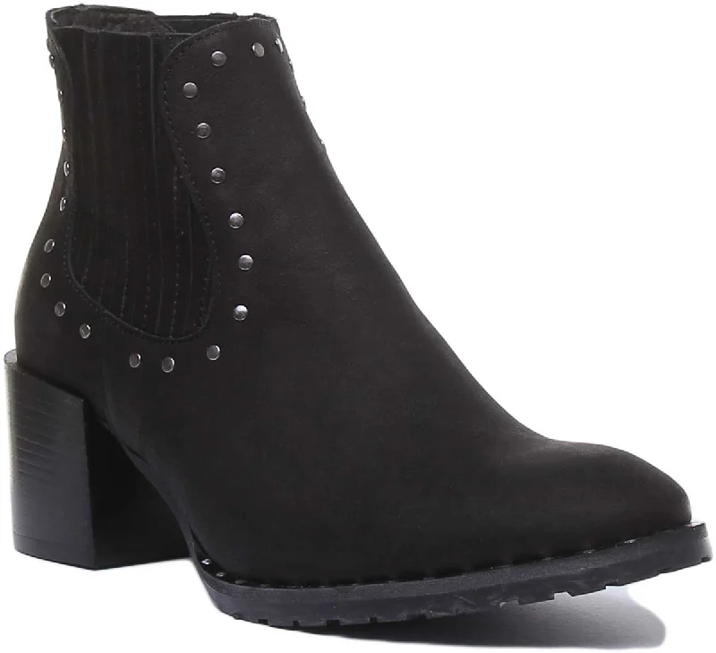 Hero Studded Chelsea Boot In Black