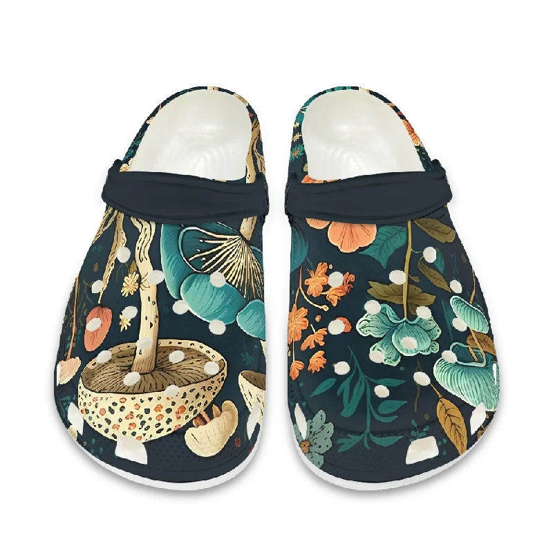 Mystical Mushroom Boho Women's Clogs Shoes