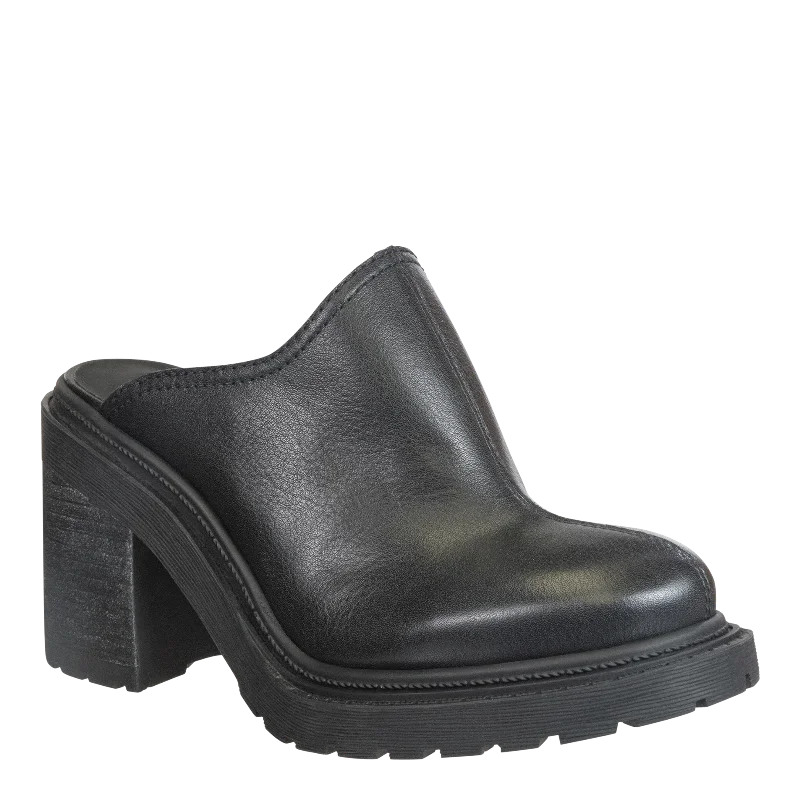 OTBT - RISE in BLACK Heeled Mules