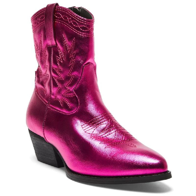 Texas Boot in Metallic Pink