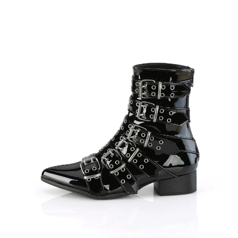 Warlock 70 Men's Goth Dress Boots -Demonia Direct