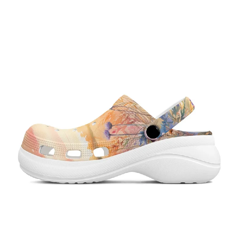 Wildflower meadow Women's Height Increasing Crocs