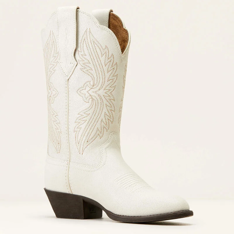 Ariat Women’s Heritage R Toe Stretchfit Boot-Ivory