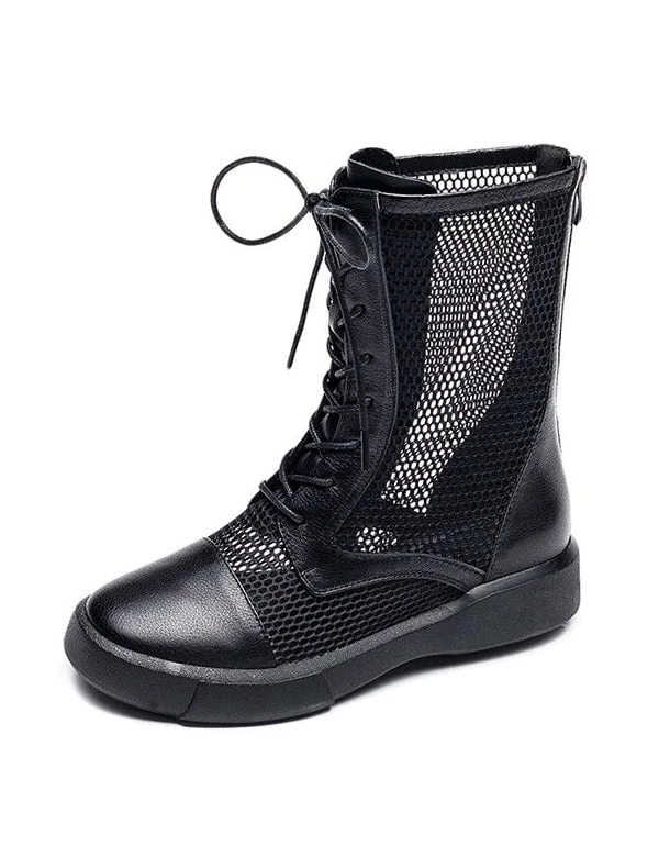 Women's Mid-tube Mesh Retro Boots for Summer 35-42