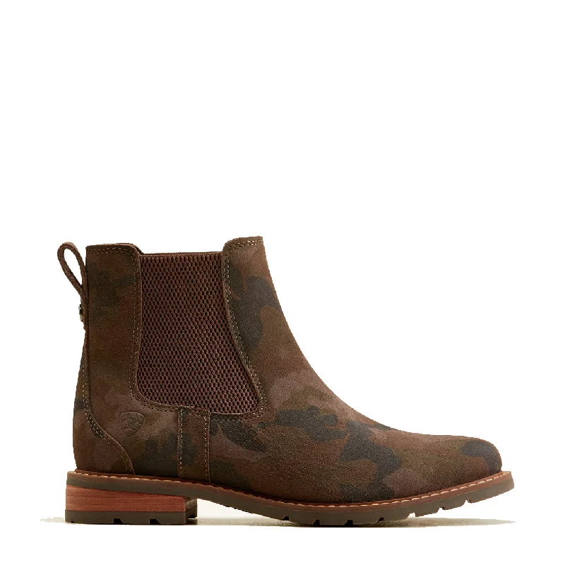 Ariat Womens Wexford Chelsea Boot Camo Suede