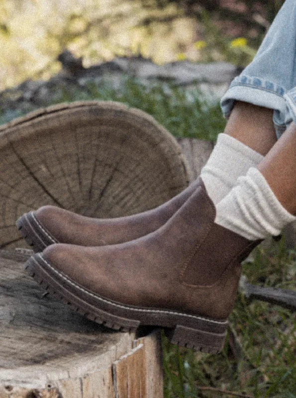 Lorena Chelsea Slip-On Boots - Brown