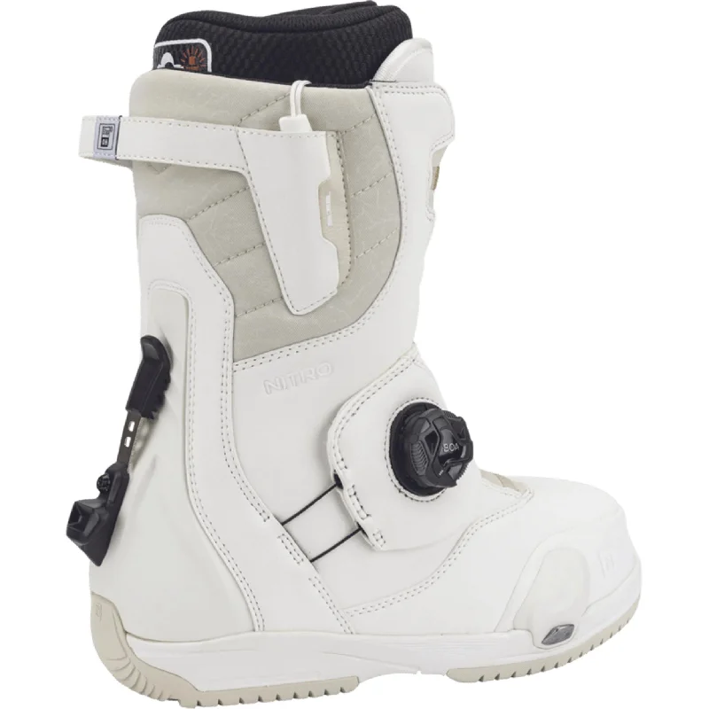 Nitro Womens Cave Step On TLS Snowboard Boots White 2025