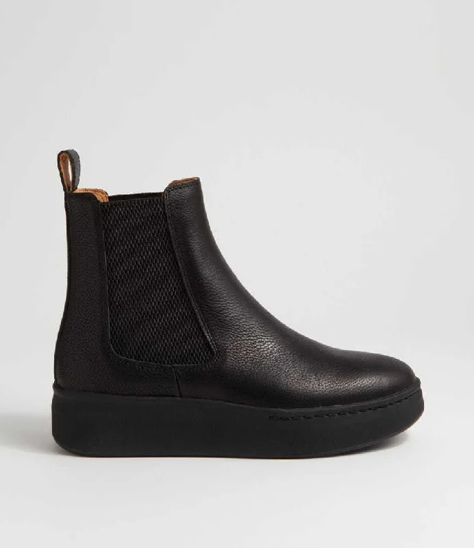 Rollie Chelsea City Boot - All Black Tumble