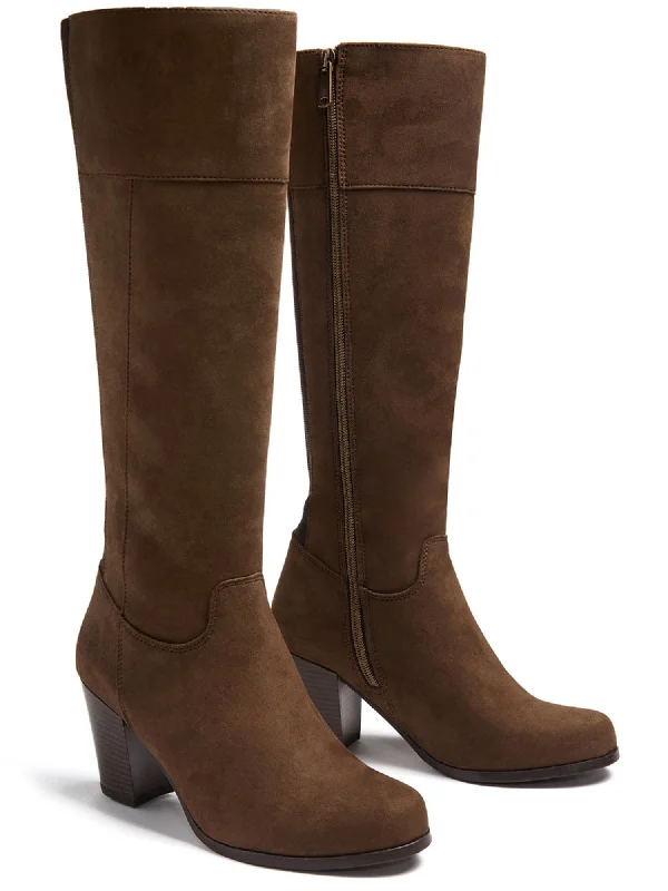 Heeled Knee High Boots