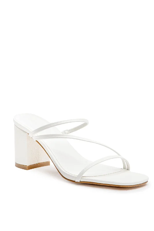 BiLLiNi Yazmin Block Heel White