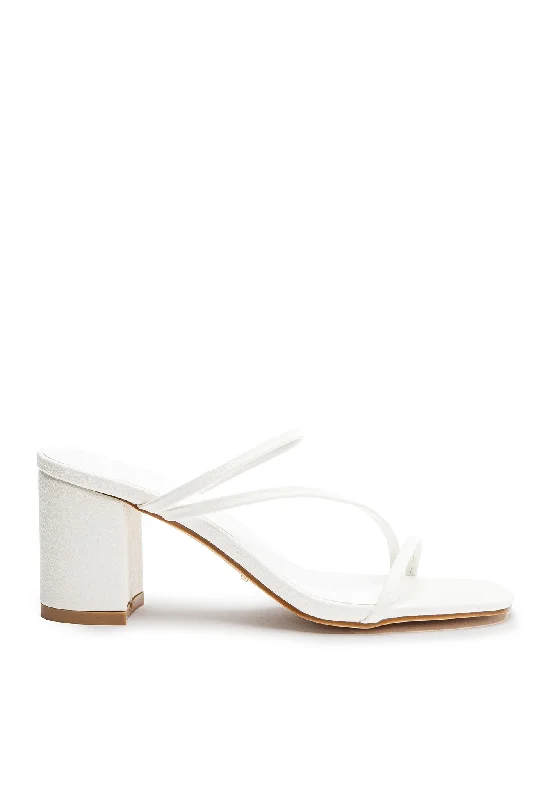 BiLLiNi Yazmin Block Heel White