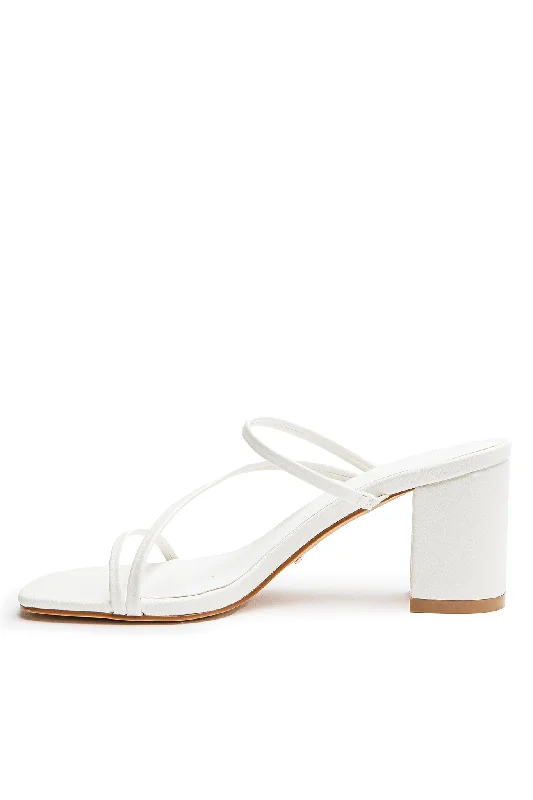 BiLLiNi Yazmin Block Heel White