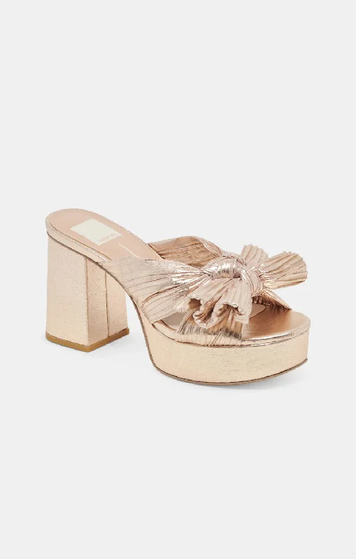 Dolce Vita Blare Bow Heel ~ Platinum