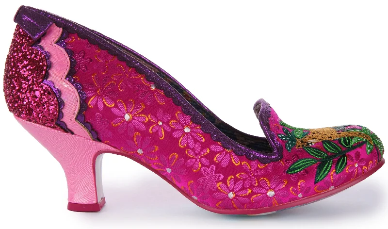 Irregular Choice Charmin Cheetah In Pinkmulti For Women