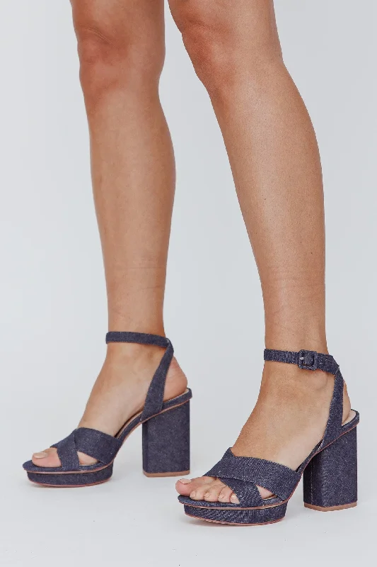 SOL SANA Eden Platform Heel Denim