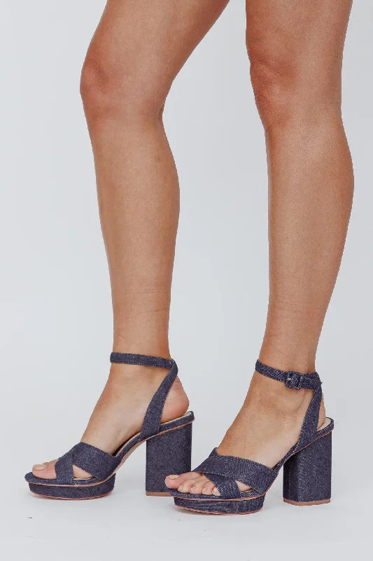 SOL SANA Eden Platform Heel Denim