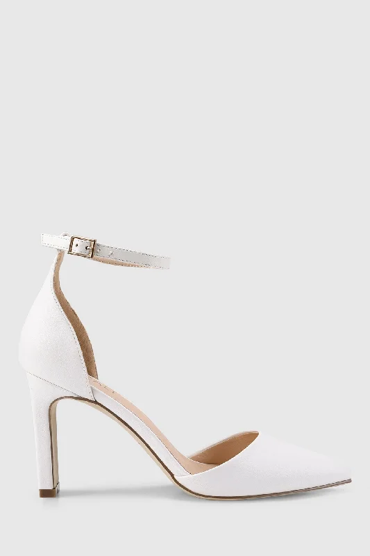 VERALi Kitra Closed Toe Heels White