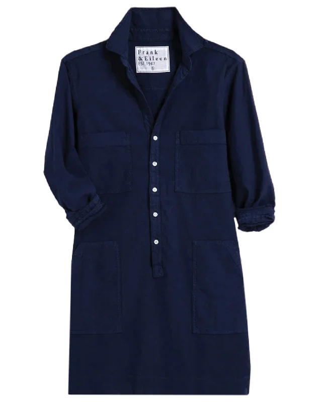 Navy Linen Southern Ireland Utility Dress