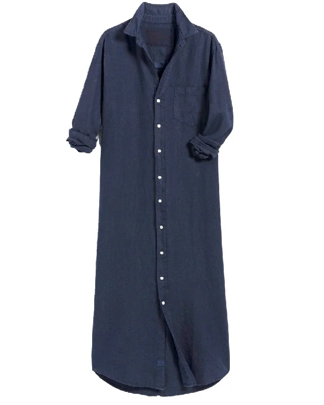 Navy Rory Maxi Shirtdress