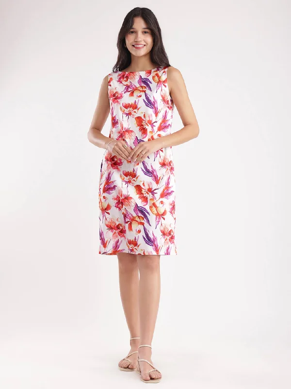 Floral Shift Dress - Multicolour