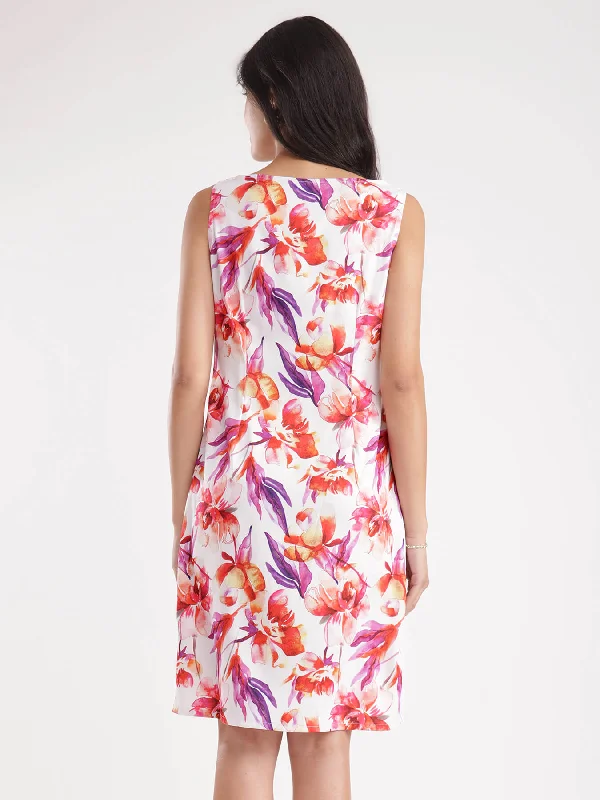 Floral Shift Dress - Multicolour