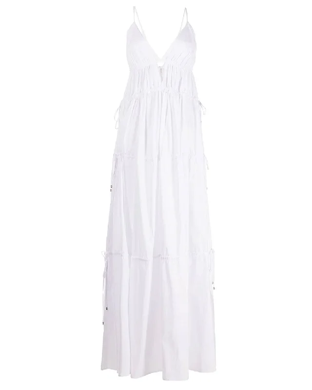 White April Core Cut-out Maxi Dress