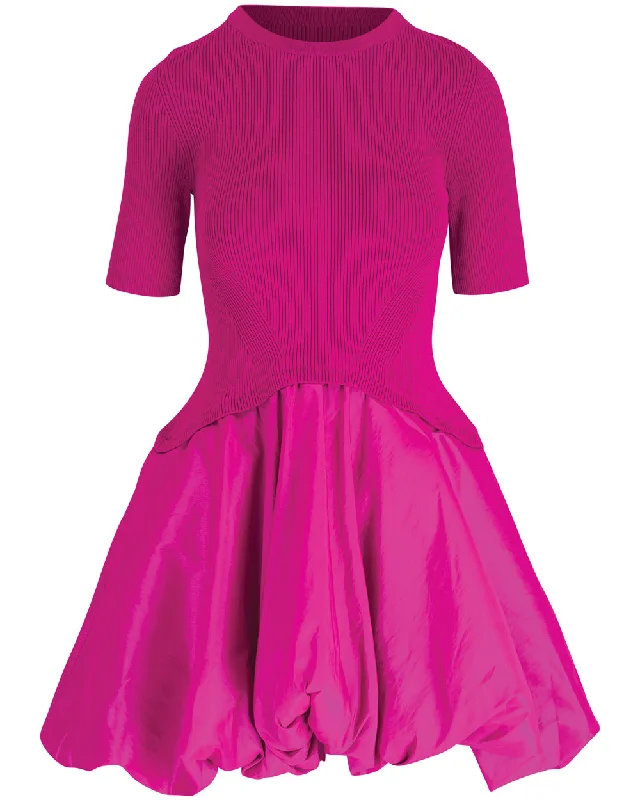 Magenta Kenny Bubble Mini Dress