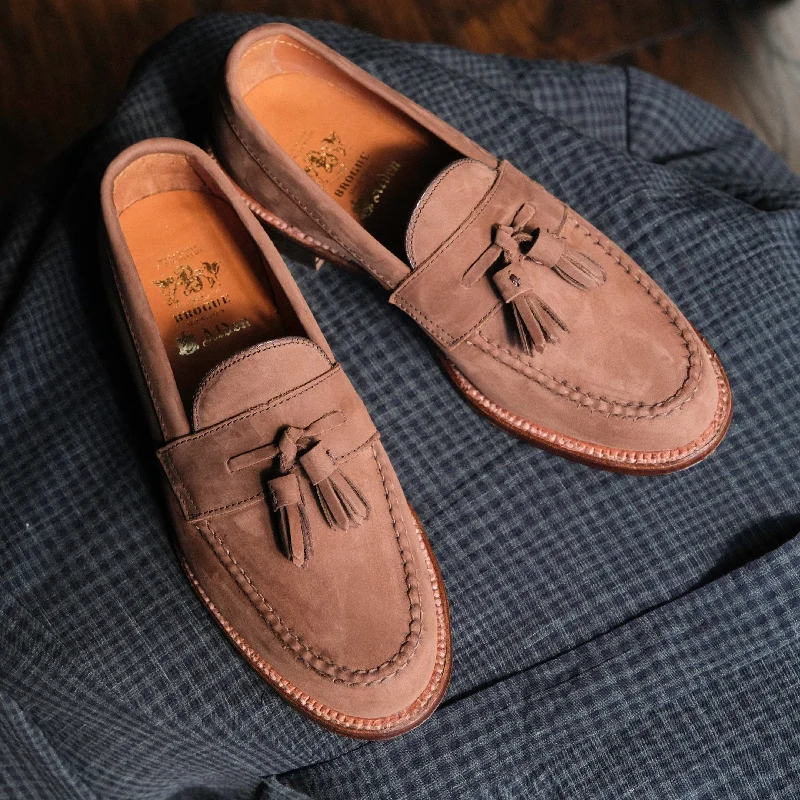 Alden x Brogue Handsewn Mocc Tassel Loafer