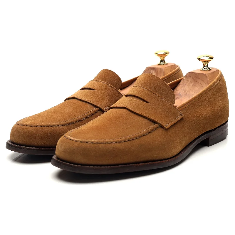 'Harvard 2' Tan Brown Suede Loafers UK 11.5 E